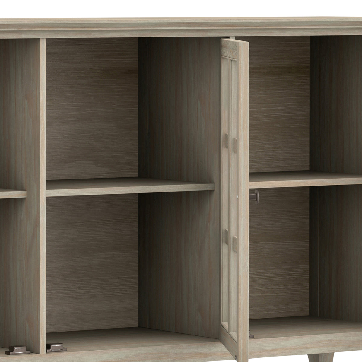 Distressed Grey| Acadian Wide Storage Cabinet