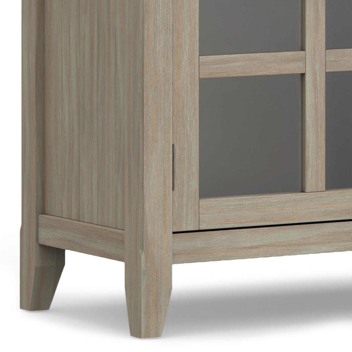 Distressed Grey| Acadian Wide Storage Cabinet