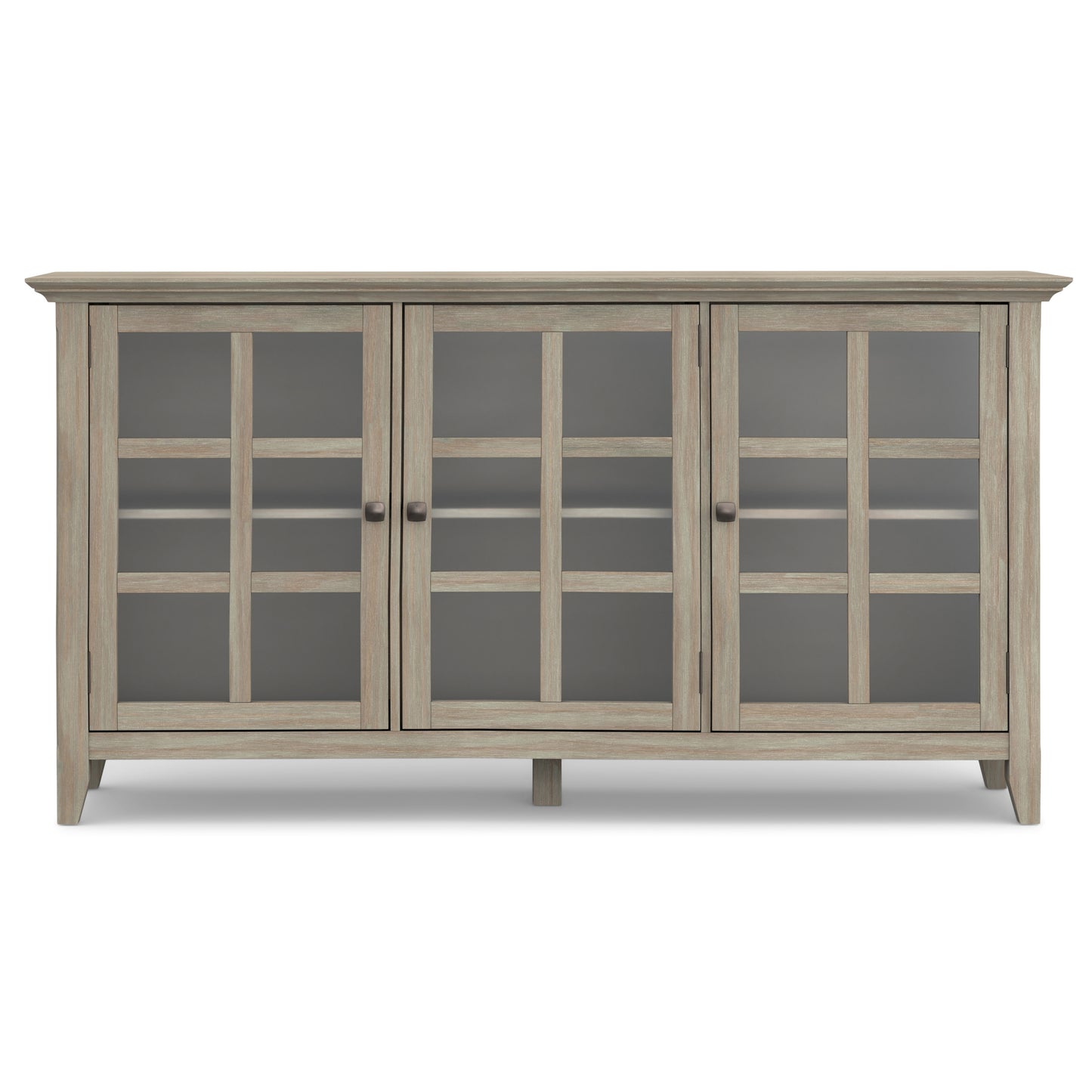 Distressed Grey| Acadian Wide Storage Cabinet