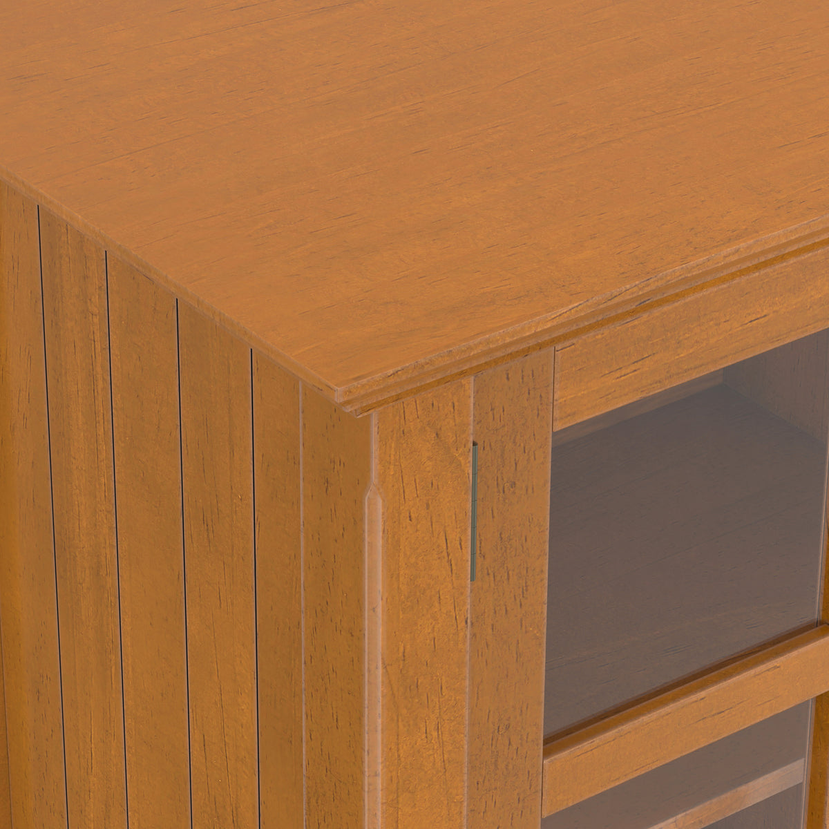 Light Golden Brown| Acadian Wide Storage Cabinet