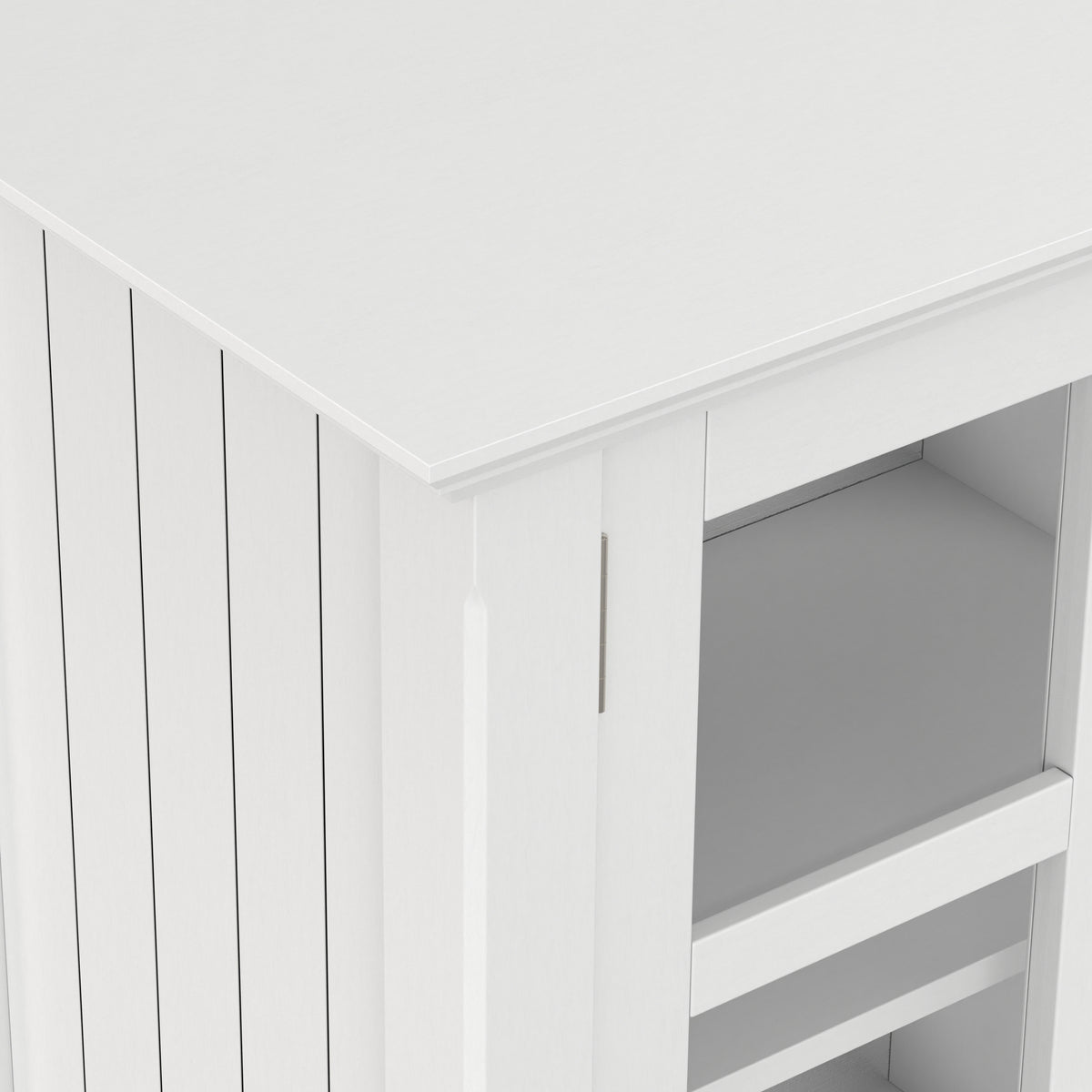 White| Acadian Wide Storage Cabinet