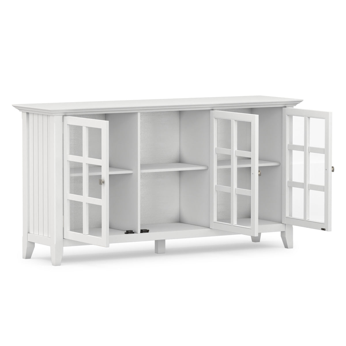 White| Acadian Wide Storage Cabinet