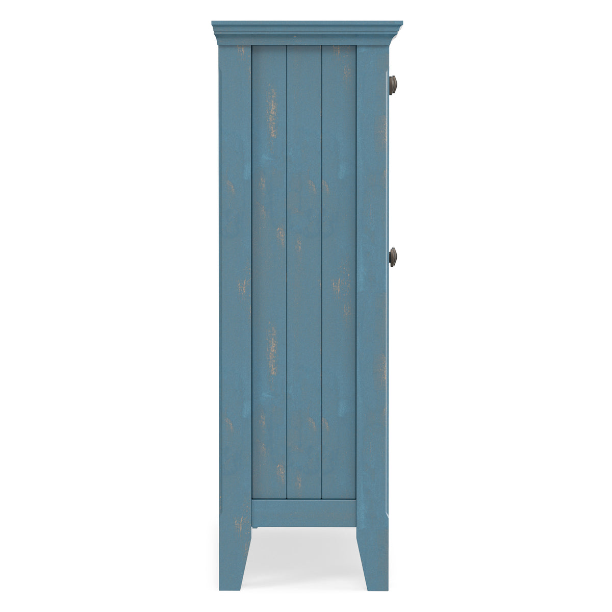 Distressed Coastal Blue | Acadian Entryway Storage Cabinet