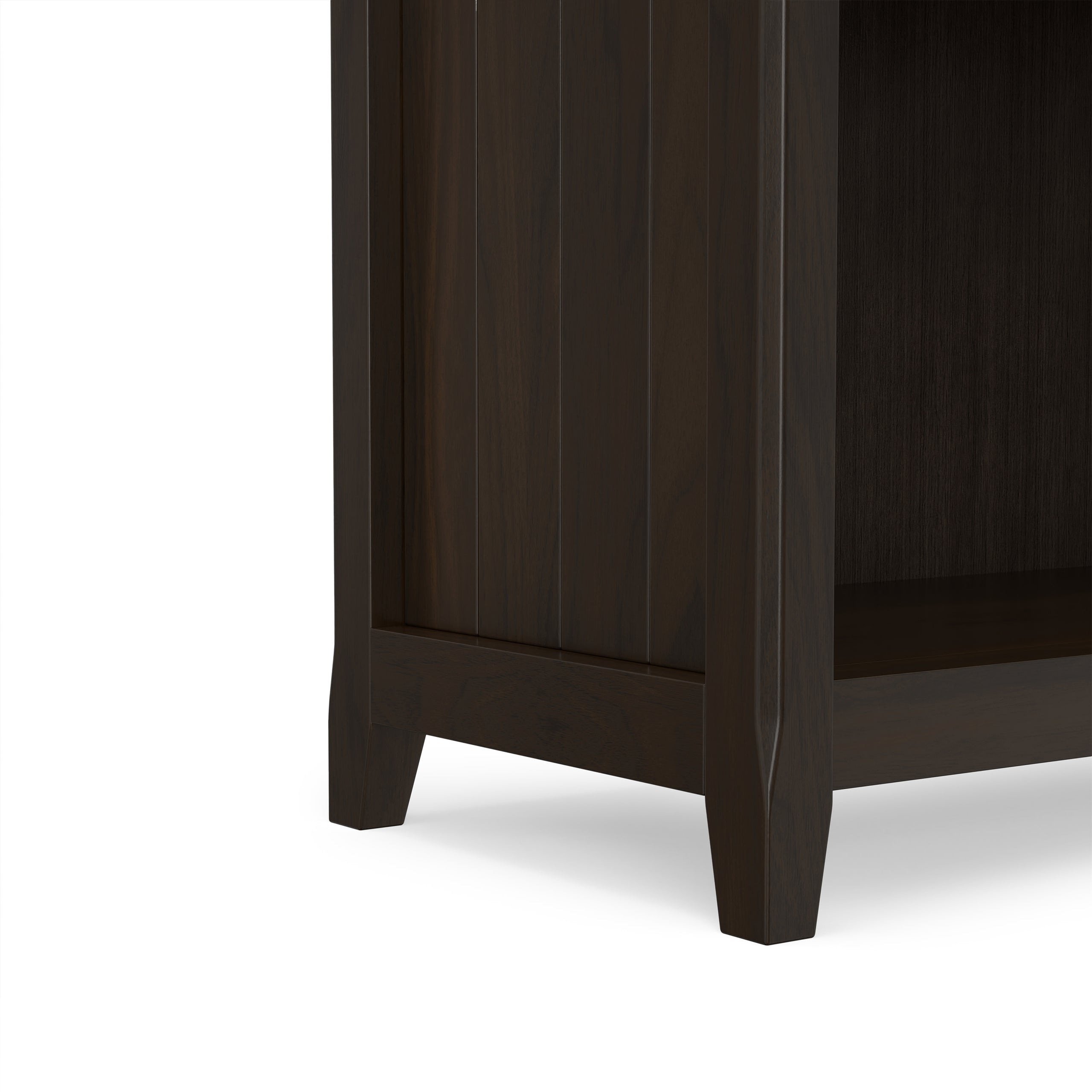 Brunette Brown | Acadian 5 Shelf Bookcase