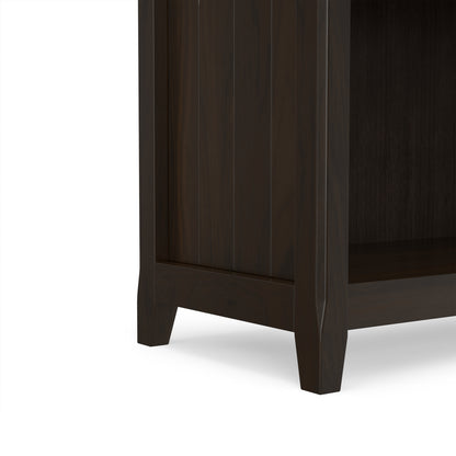 Brunette Brown | Acadian 5 Shelf Bookcase