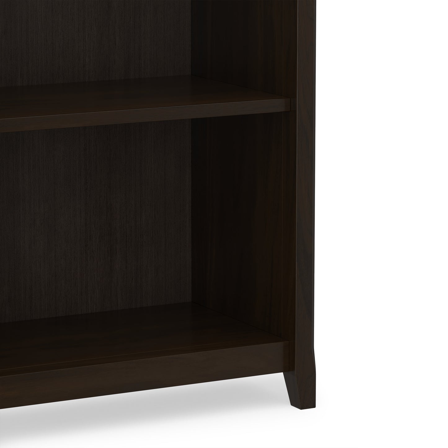 Brunette Brown | Acadian 5 Shelf Bookcase