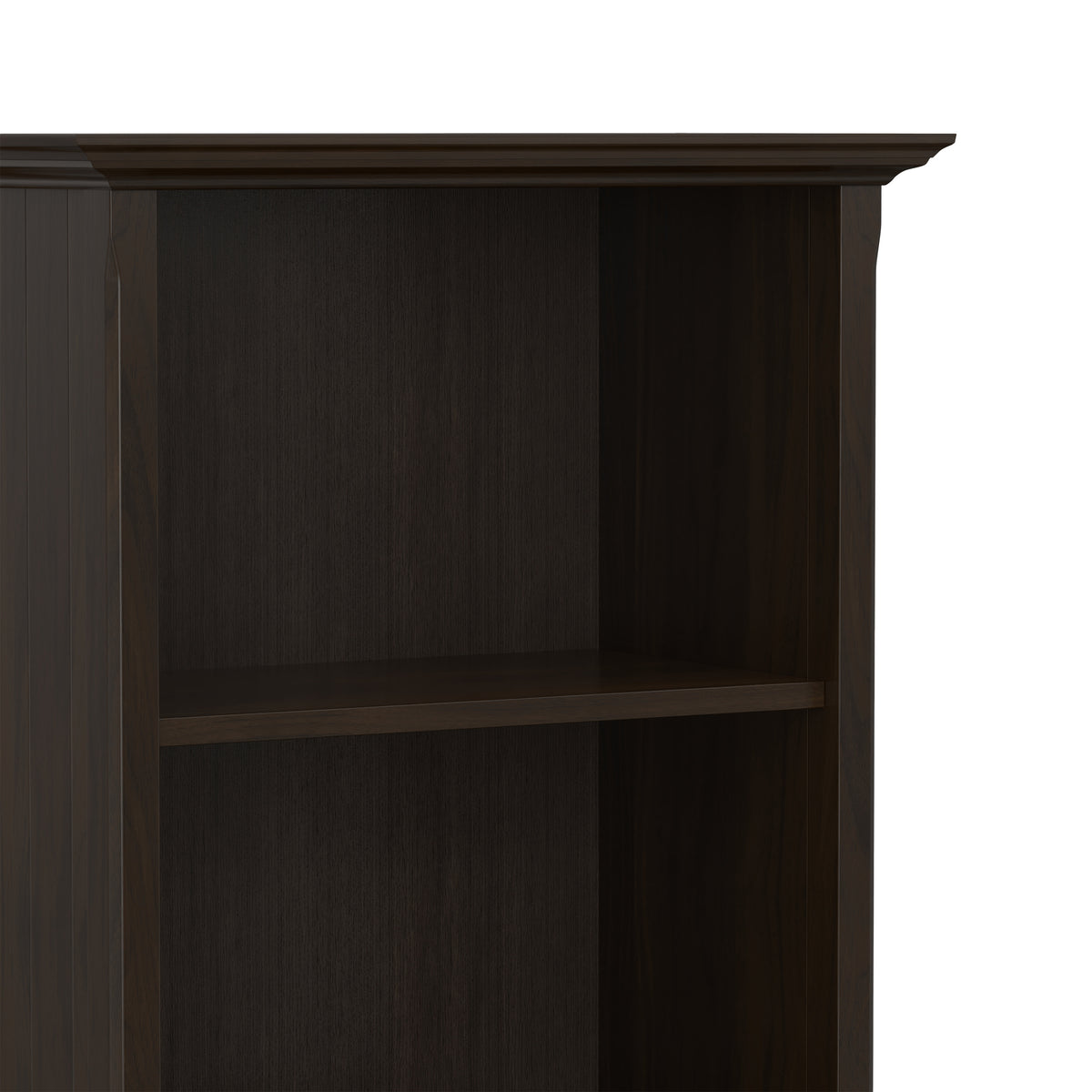 Brunette Brown | Acadian 5 Shelf Bookcase