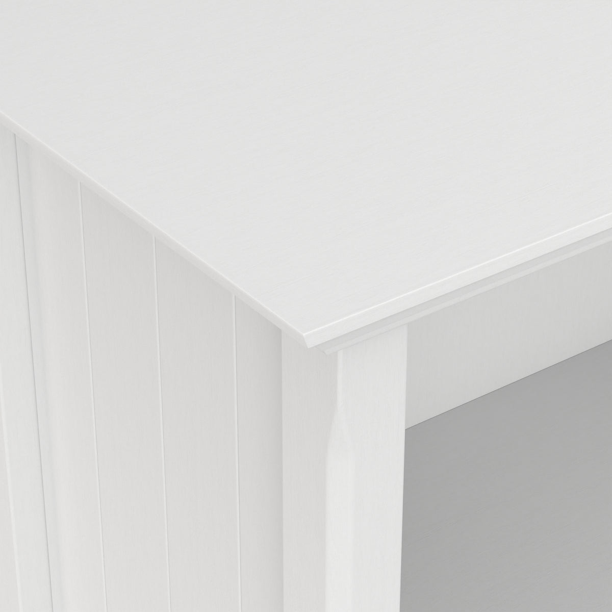 White | Acadian 5 Shelf Bookcase