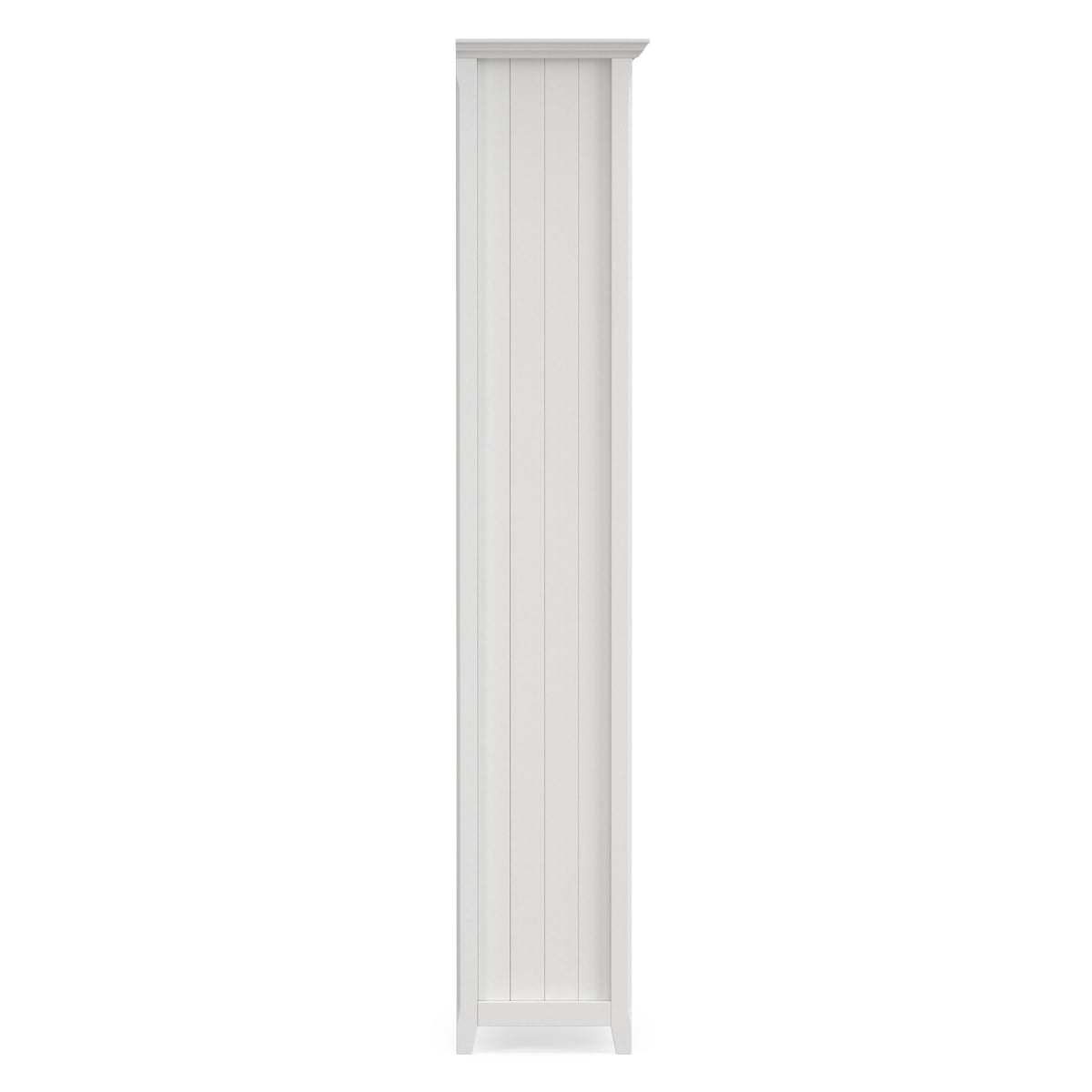 White | Acadian 5 Shelf Bookcase