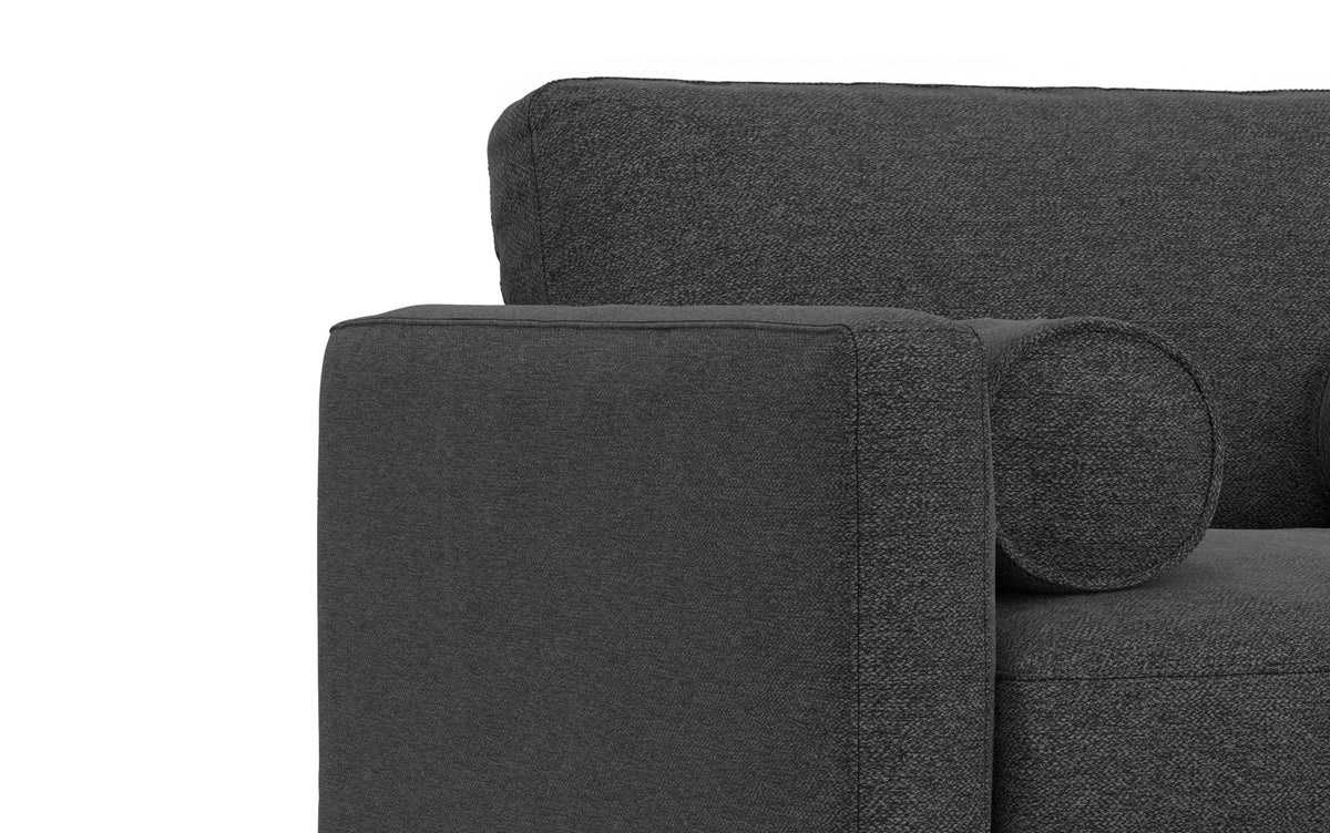 Charcoal Grey Performance Fabric | Morrison Arm Chair in Performance Fabric