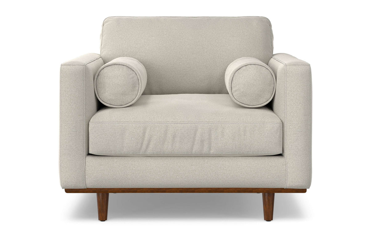 Cream White Performance Fabric | Morrison Arm Chair in Performance Fabric