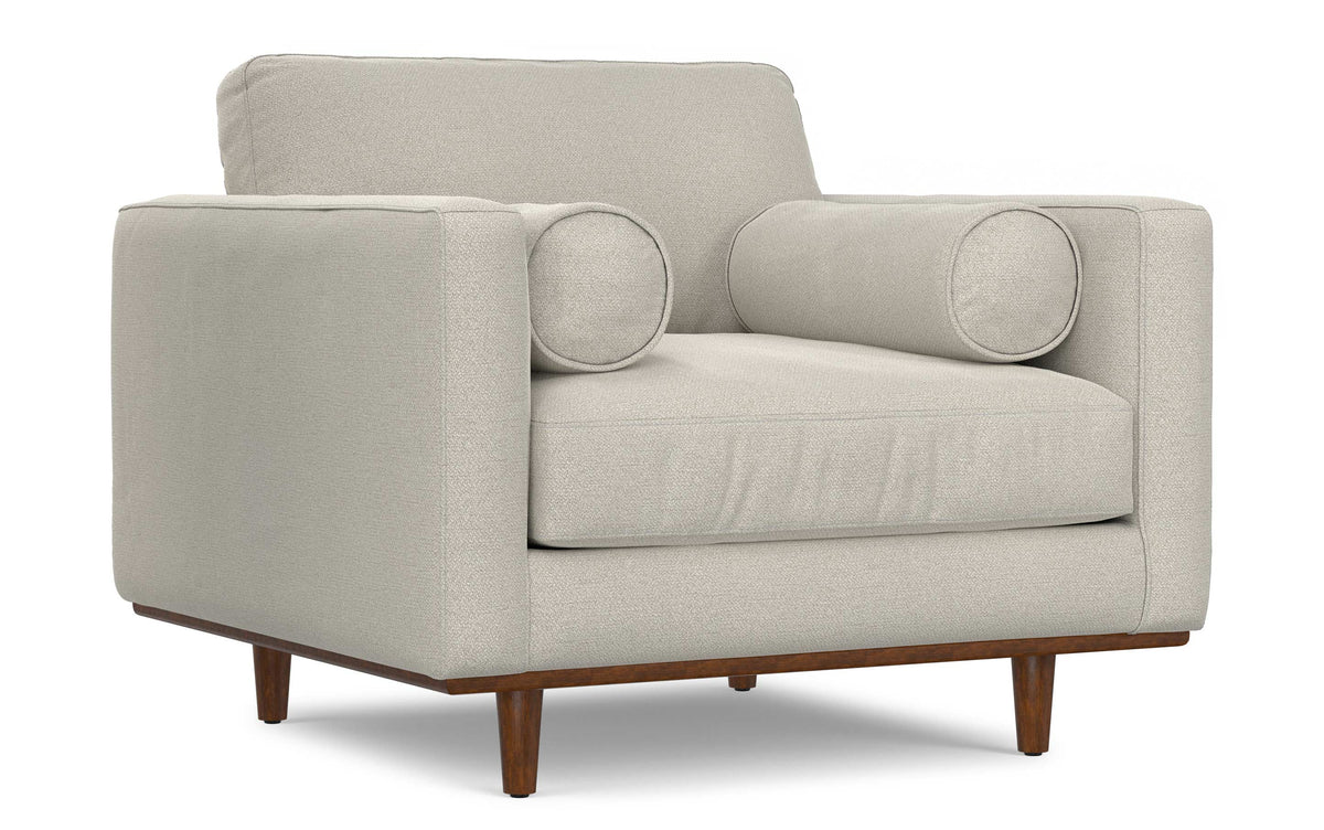 Cream White Performance Fabric | Morrison Arm Chair in Performance Fabric