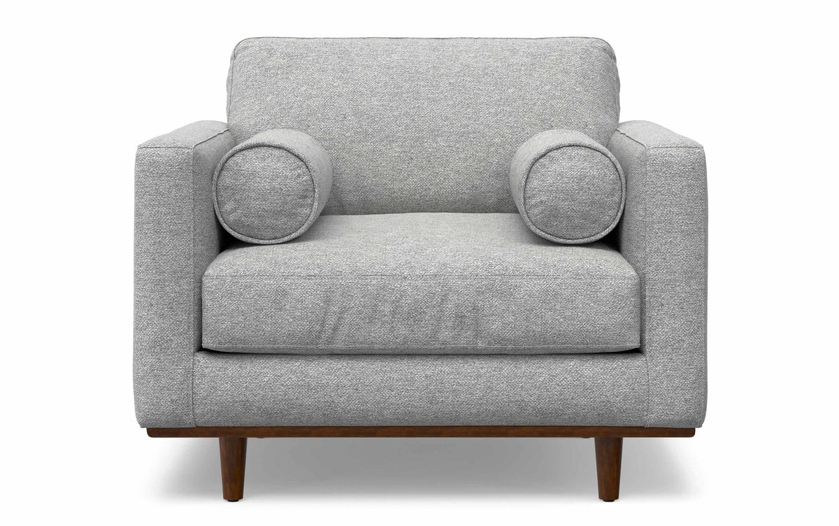 Mist Grey Performance Fabric | Morrison Arm Chair in Performance Fabric