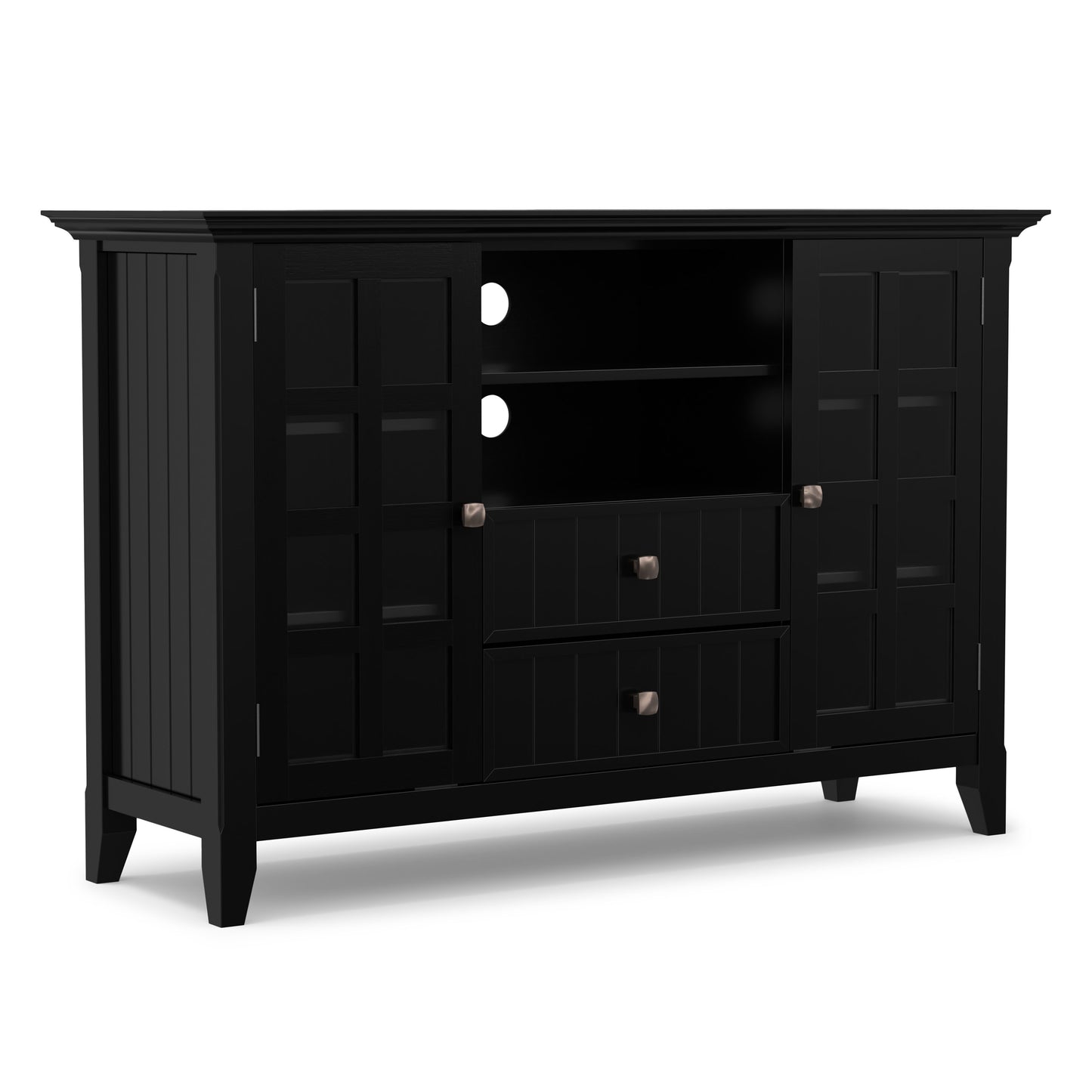 Black | Acadian Tall TV Media Stand