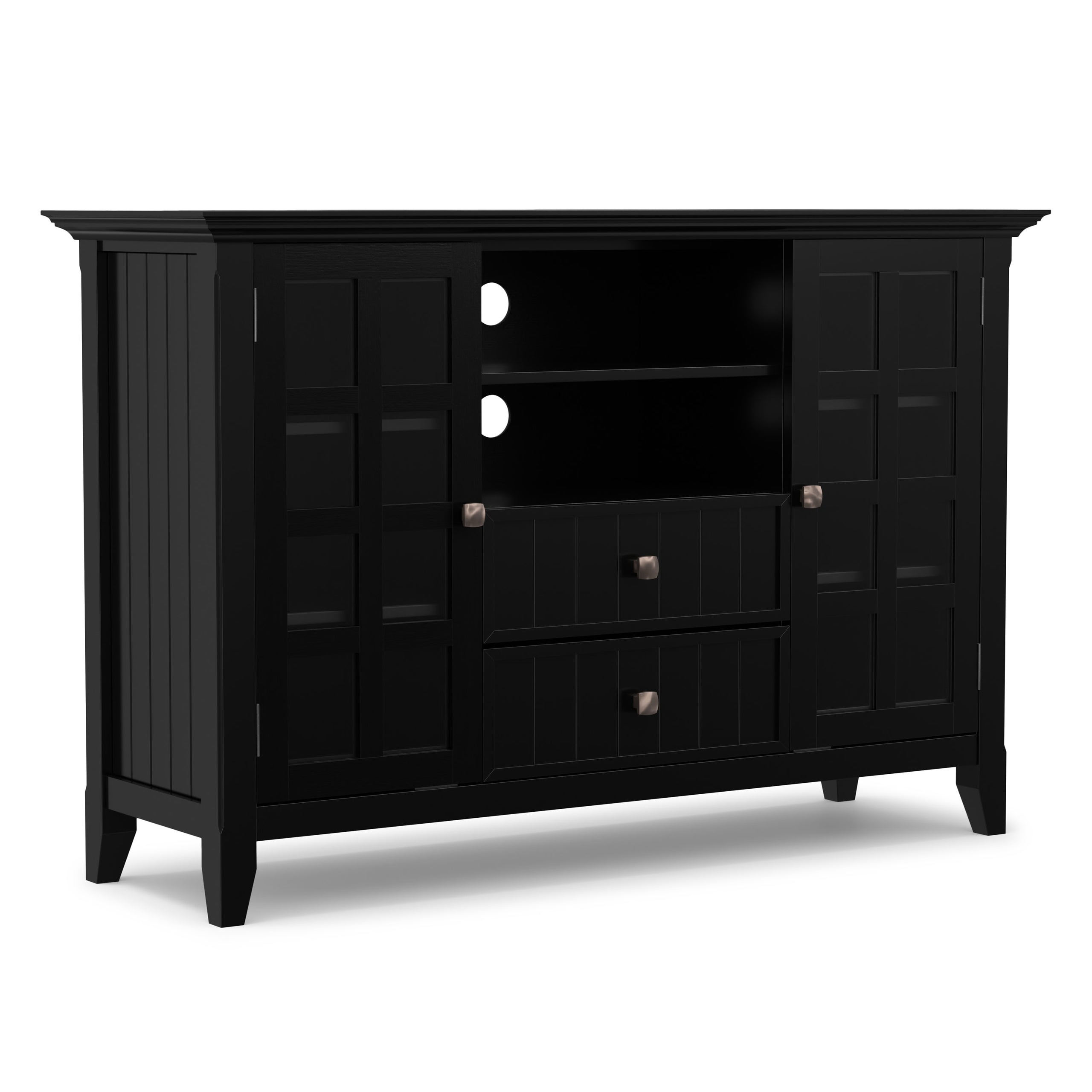 Black | Acadian Tall TV Media Stand