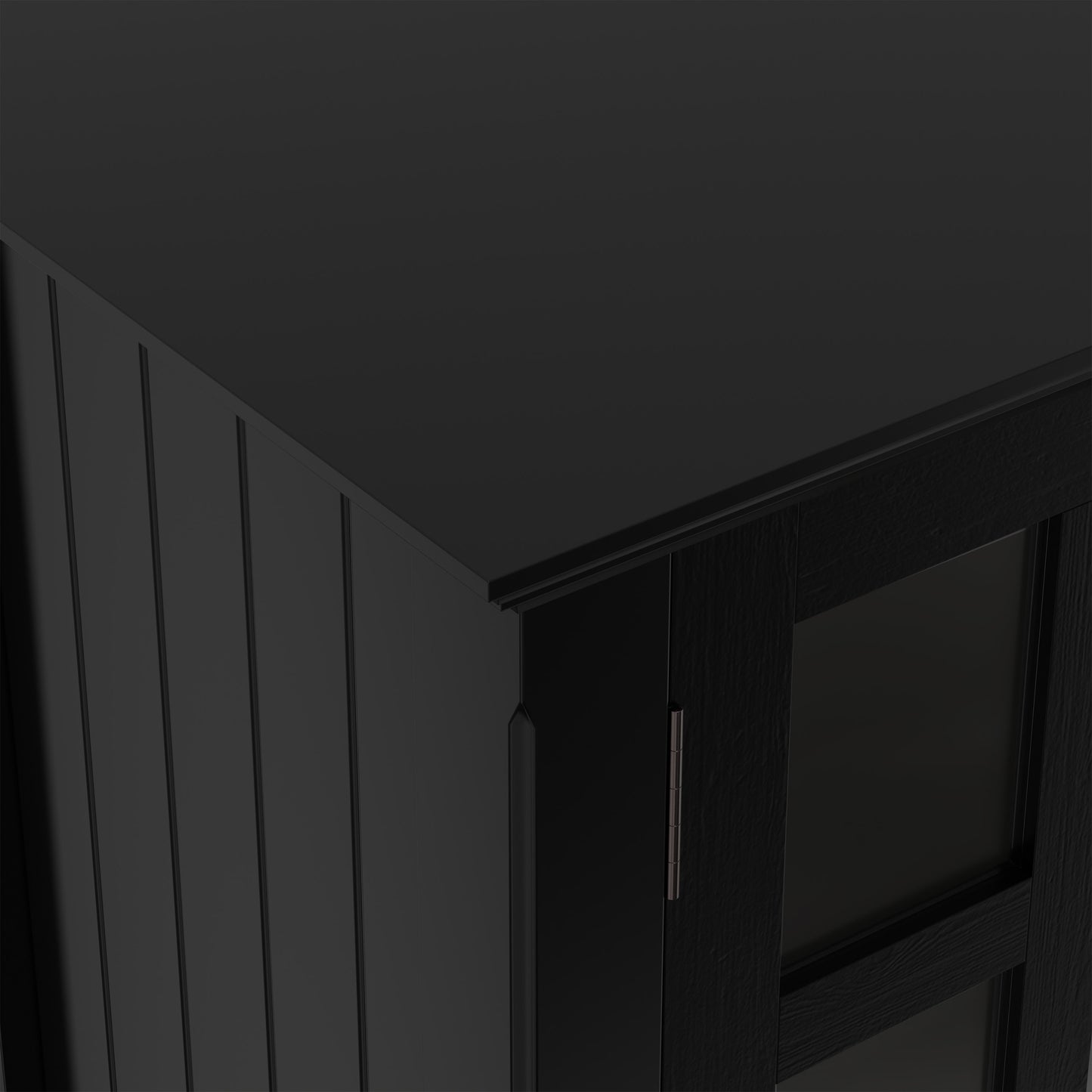 Black | Acadian Tall TV Media Stand