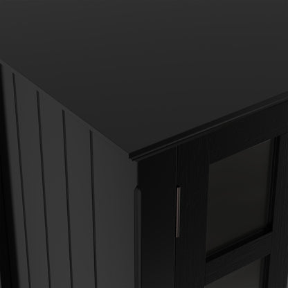 Black | Acadian Tall TV Media Stand