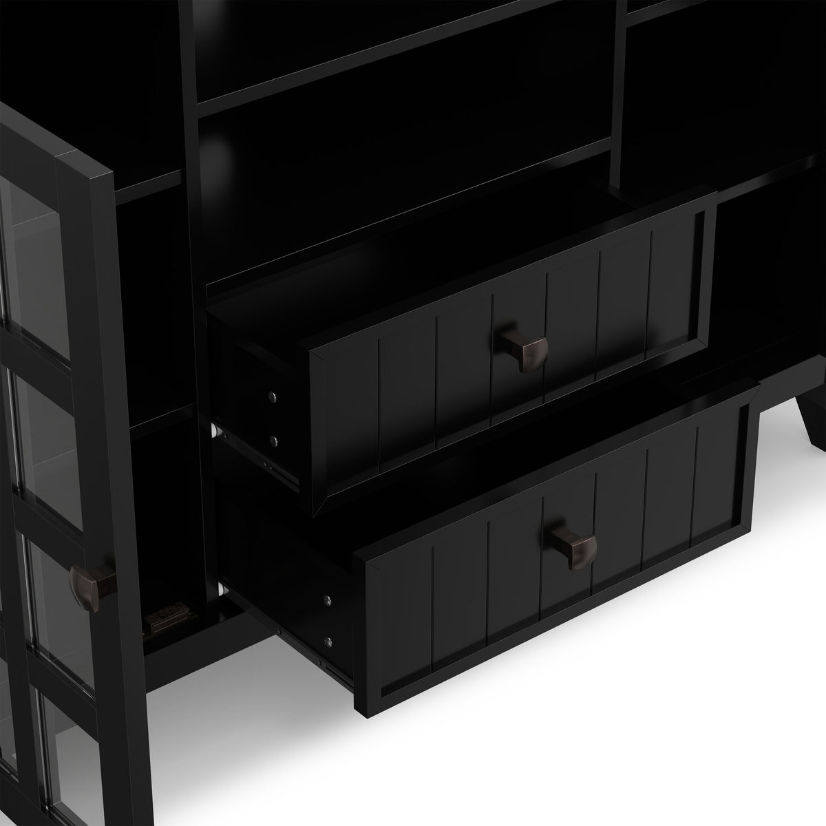 Black | Acadian Tall TV Media Stand