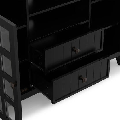 Black | Acadian Tall TV Media Stand