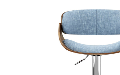 Light Denim Blue | Amery Adjustable Swivel Bar Stool