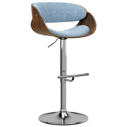 Light Denim Blue | Amery Adjustable Swivel Bar Stool