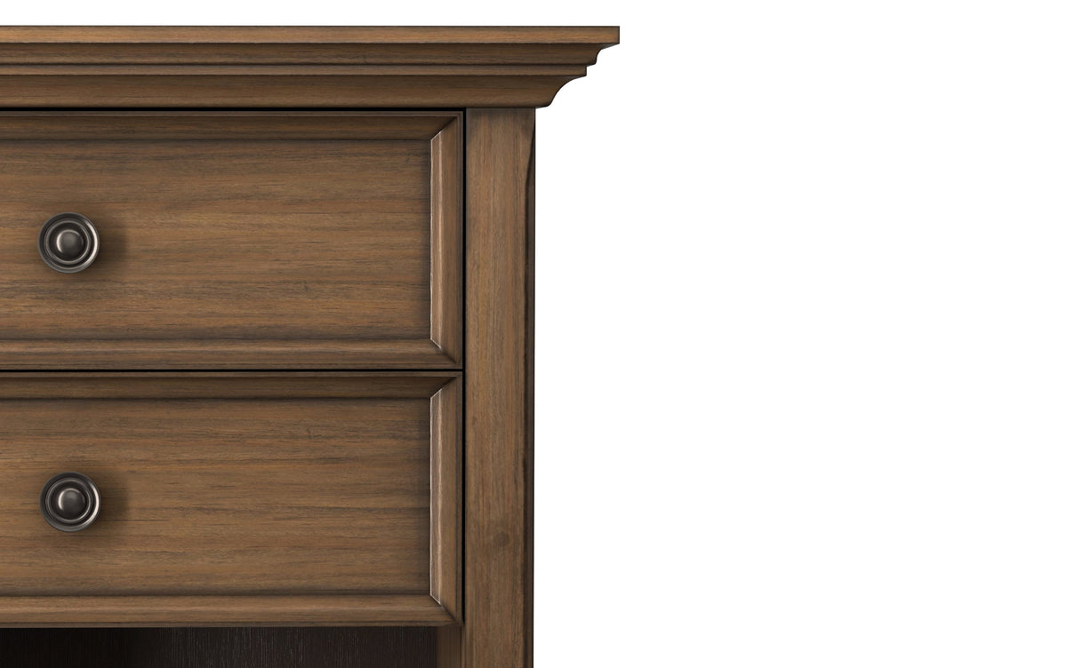 Rustic Natural Aged Brown | Amherst Bedside Table