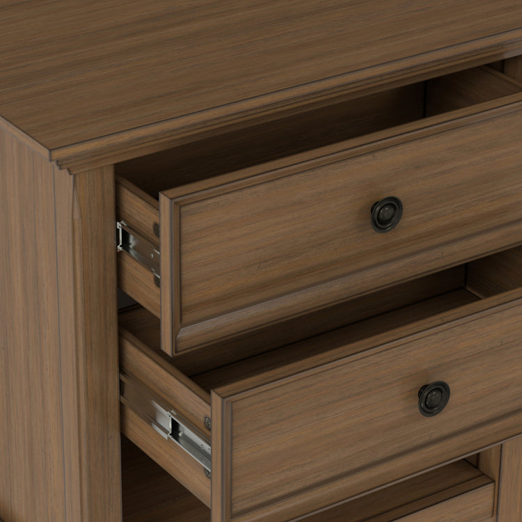 Rustic Natural Aged Brown | Amherst Bedside Table