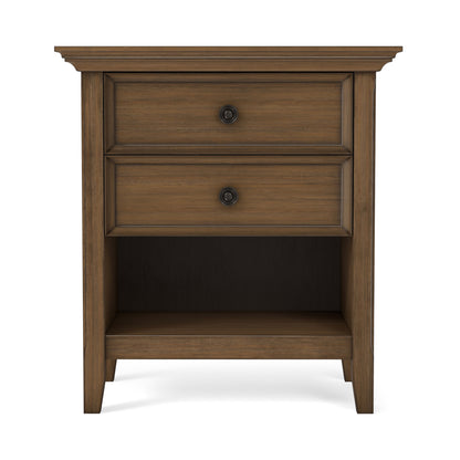 Rustic Natural Aged Brown | Amherst Bedside Table