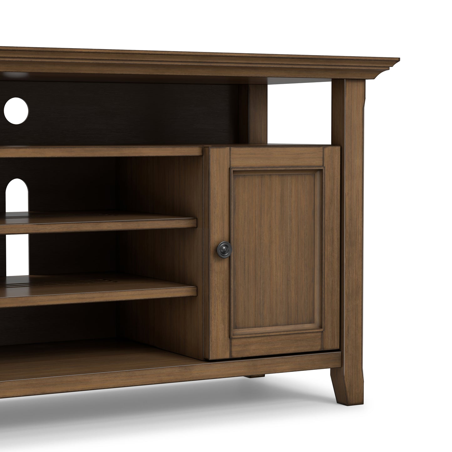 Rustic Natural Aged Brown | Amherst 54 inch TV Media Stand