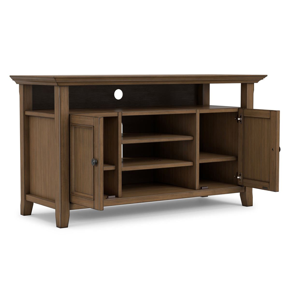 Rustic Natural Aged Brown | Amherst 54 inch TV Media Stand