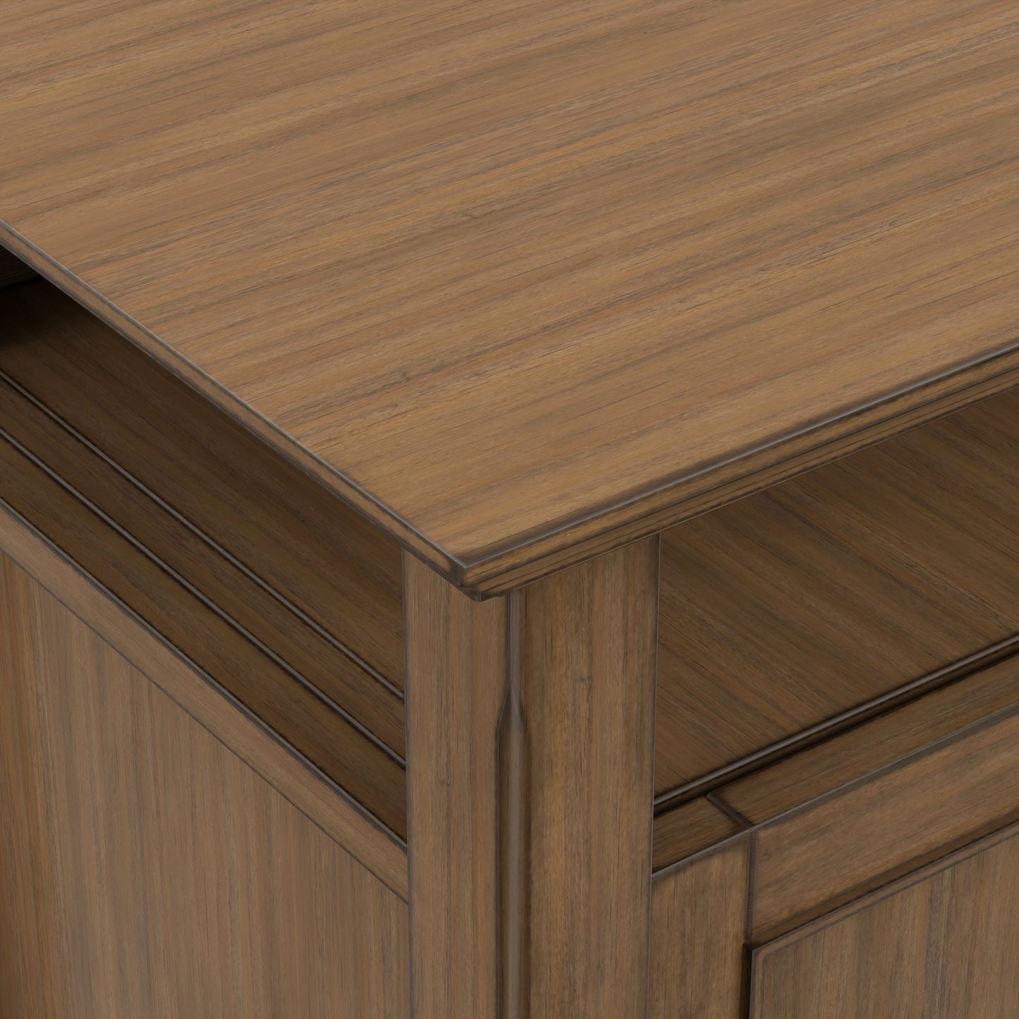 Rustic Natural Aged Brown | Amherst 54 inch TV Media Stand