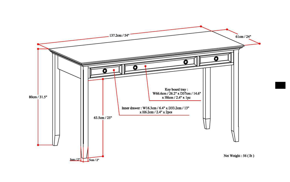 Distressed Grey | Amherst Desk
