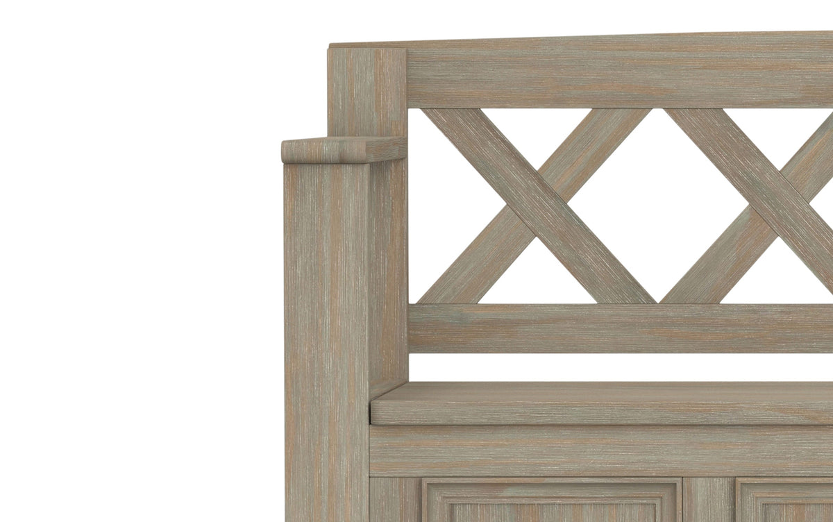 Distressed Grey | Amherst Entryway Bench