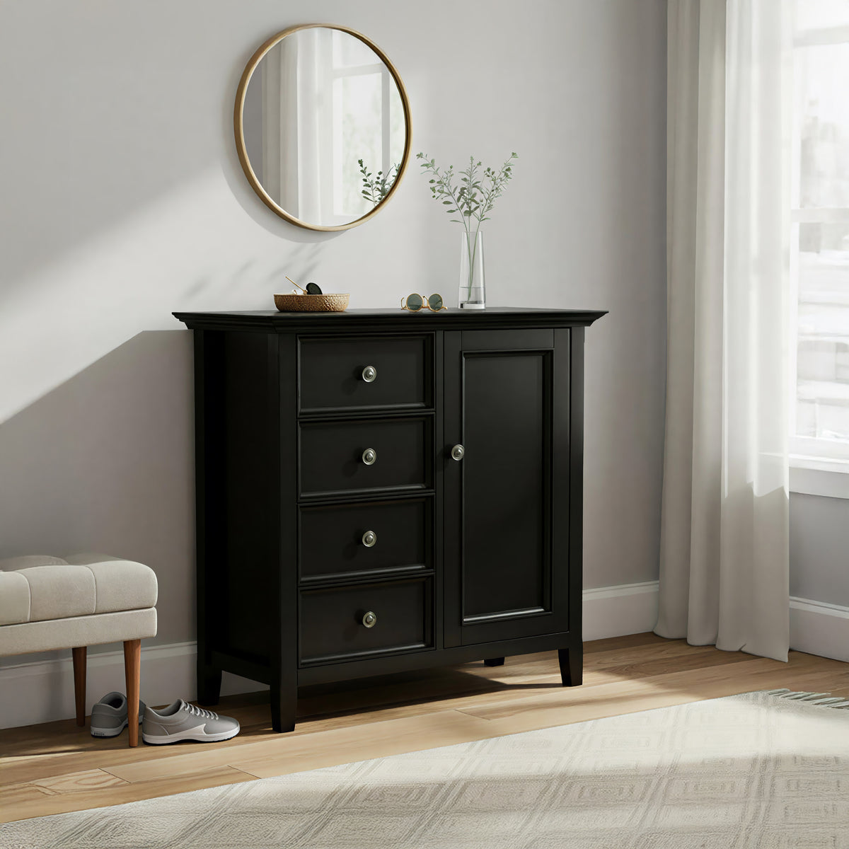 Black | Amherst Medium Storage Cabinet