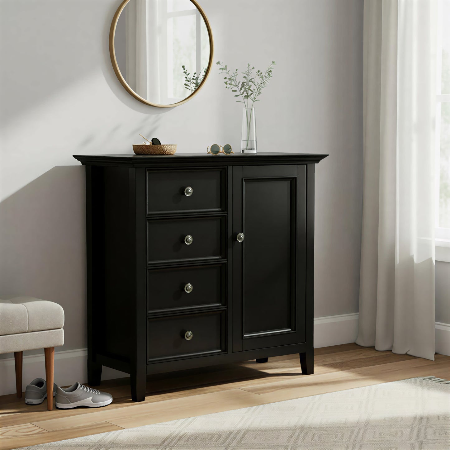 Black | Amherst Medium Storage Cabinet
