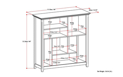 Distressed Grey | Amherst Multi-Cube Bookcase & Storage Unit