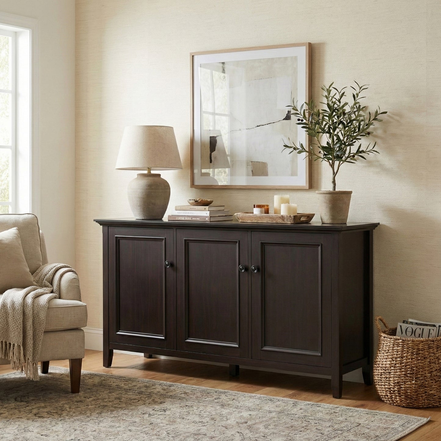 Amherst Wide 3 Door Storage Cabinet