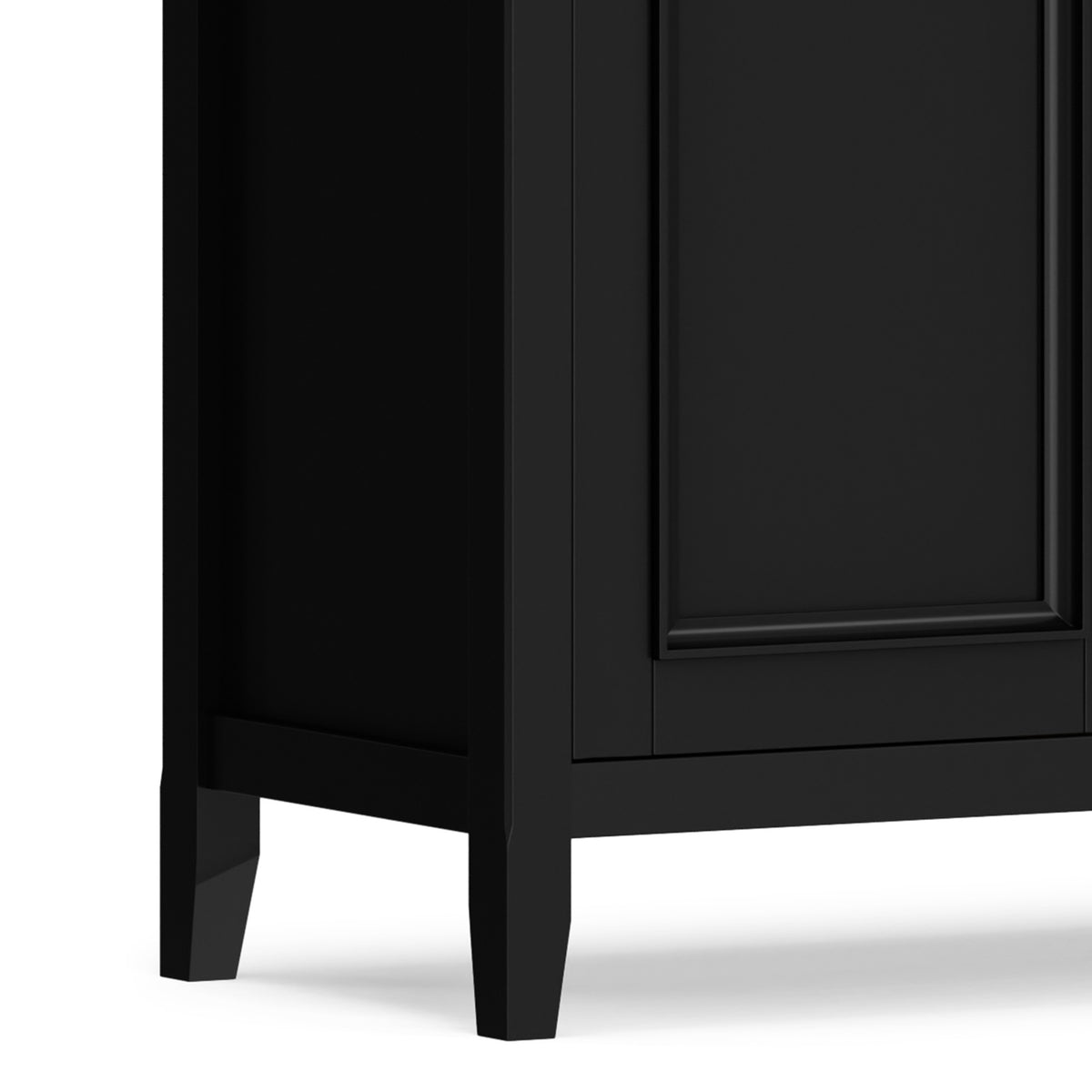 Black | Amherst Wide 4 Door Storage Cabinet