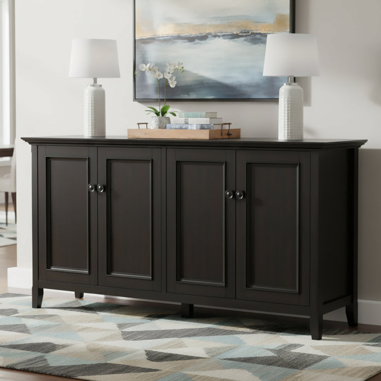 Hickory Brown | Amherst Wide 4 Door Storage Cabinet