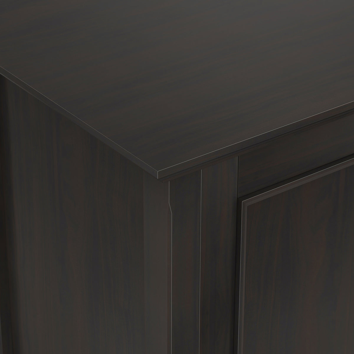 Hickory Brown | Amherst Wide 4 Door Storage Cabinet