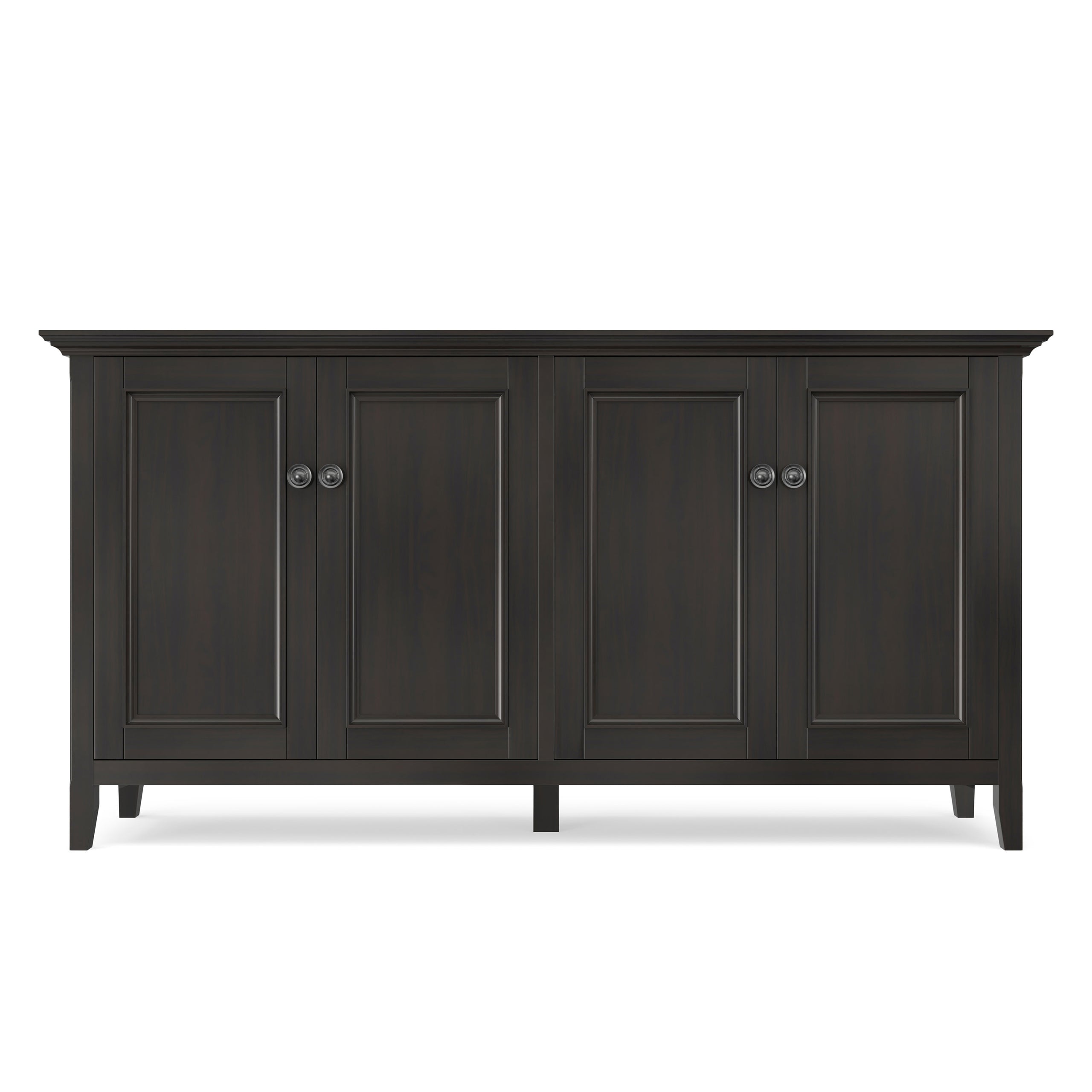 Hickory Brown | Amherst Wide 4 Door Storage Cabinet