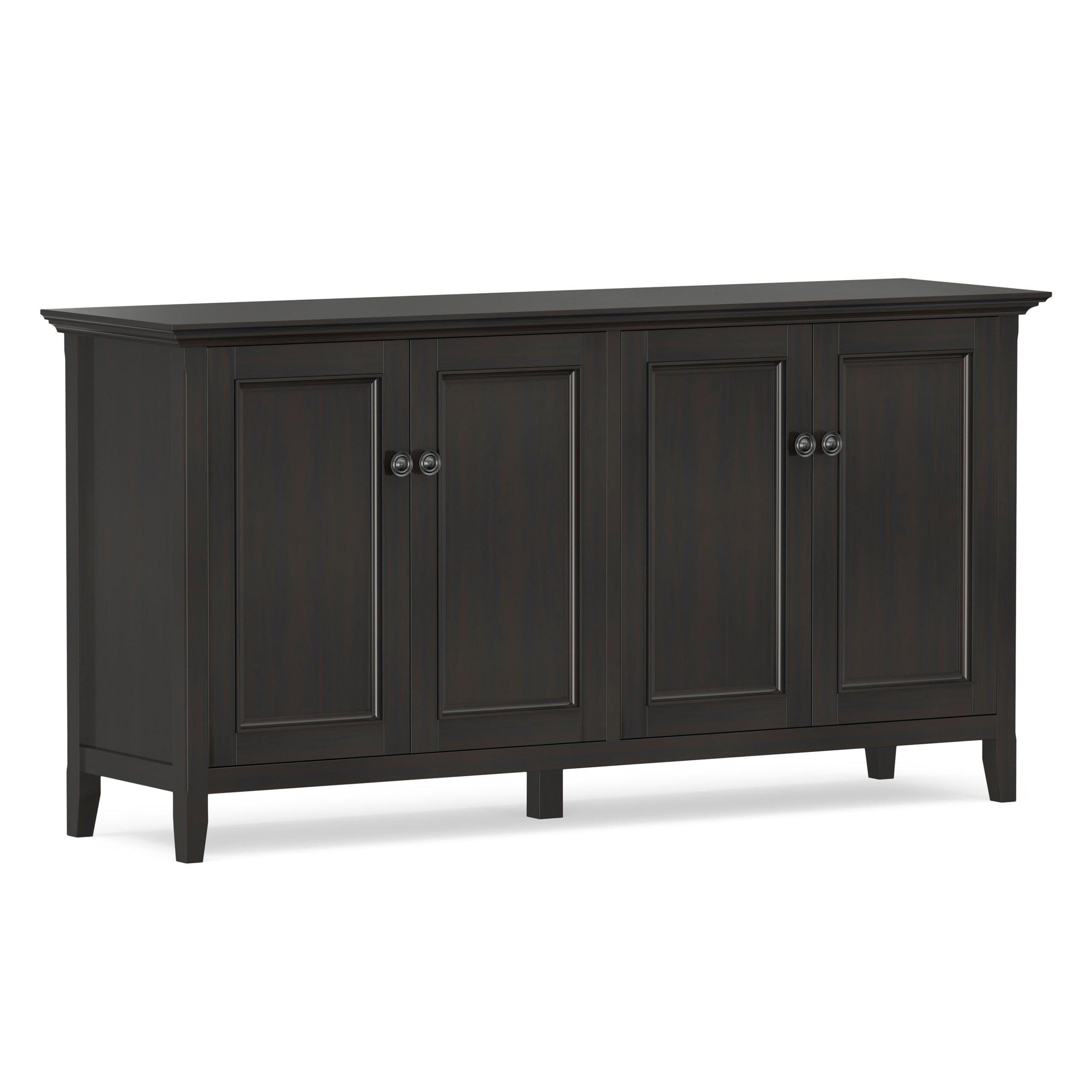 Hickory Brown | Amherst Wide 4 Door Storage Cabinet