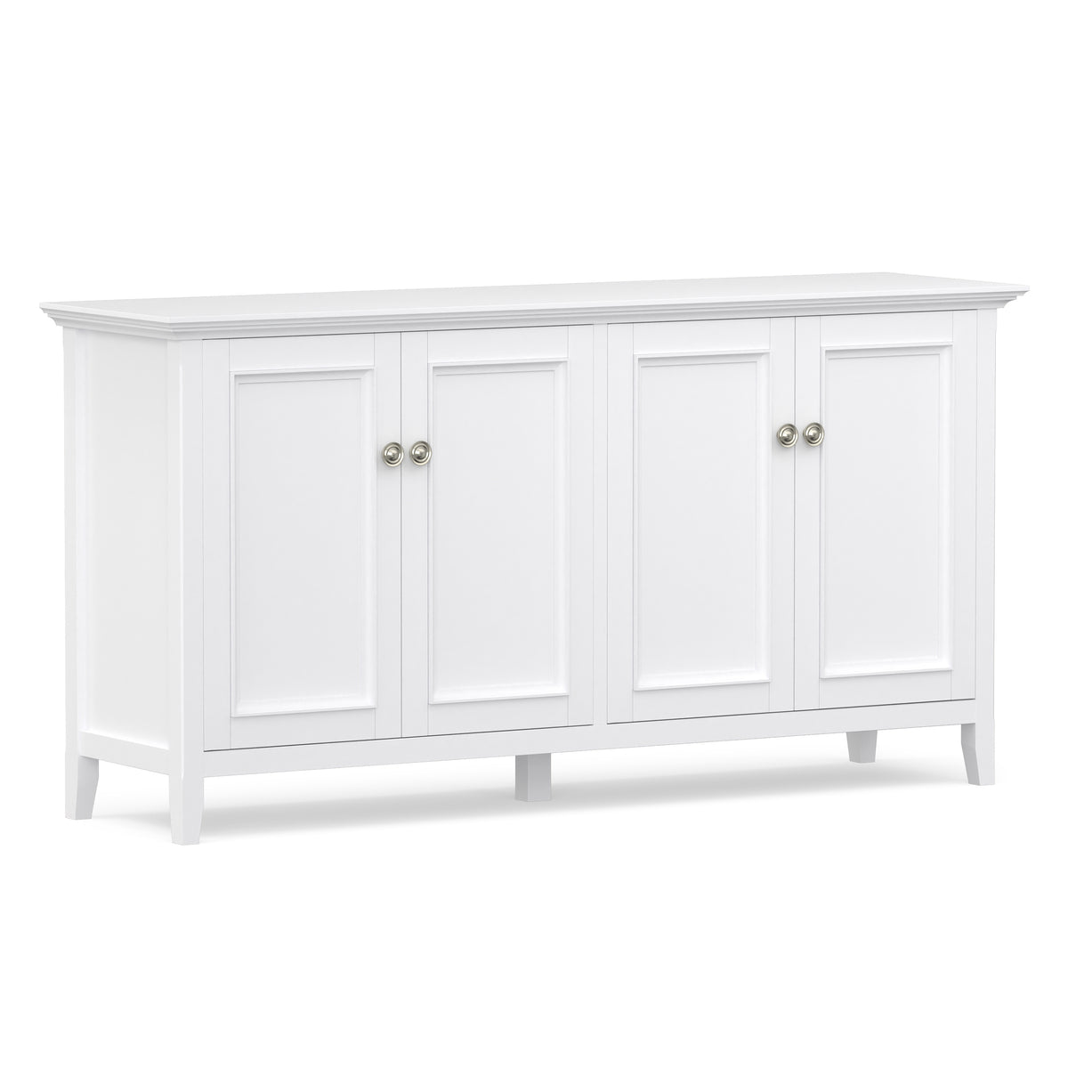 White | Amherst Wide 4 Door Storage Cabinet
