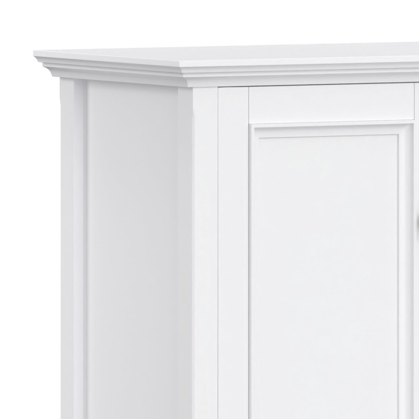 White | Amherst Wide 4 Door Storage Cabinet