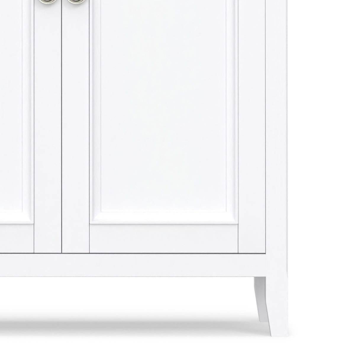 White | Amherst Wide 4 Door Storage Cabinet