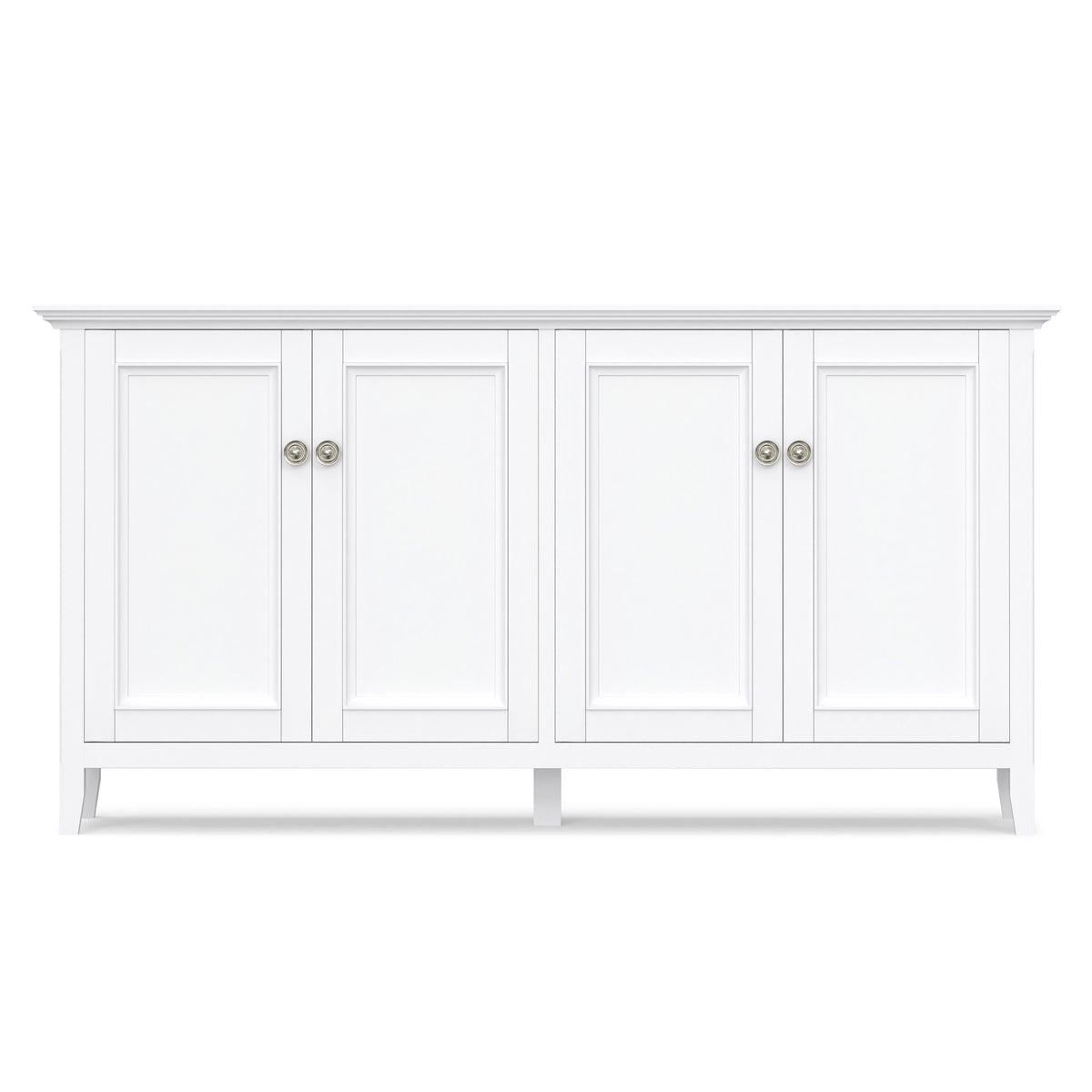 White | Amherst Wide 4 Door Storage Cabinet