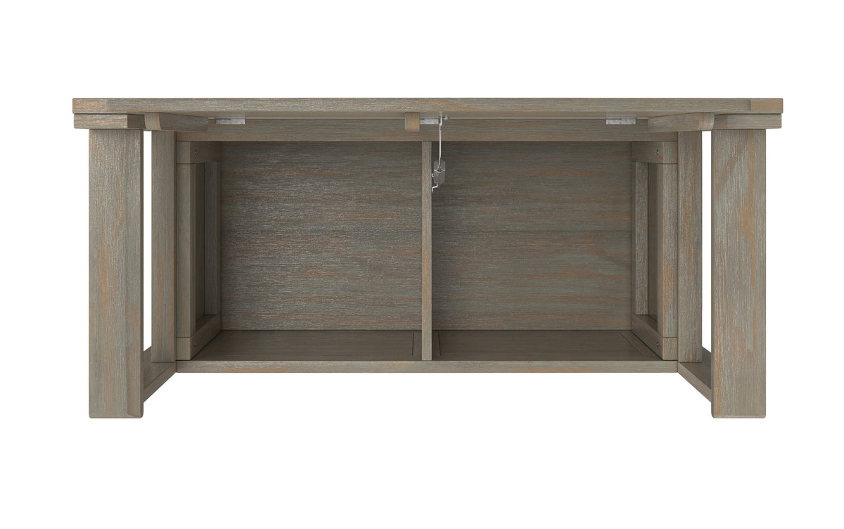 Distressed Grey | Amherst Small Entryway Storage Bench