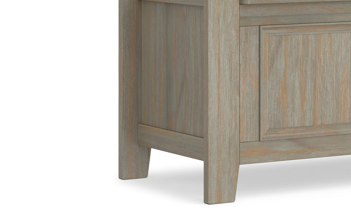 Distressed Grey | Amherst Small Entryway Storage Bench