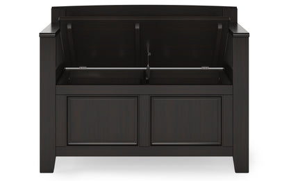 Hickory Brown | Amherst Small Entryway Storage Bench