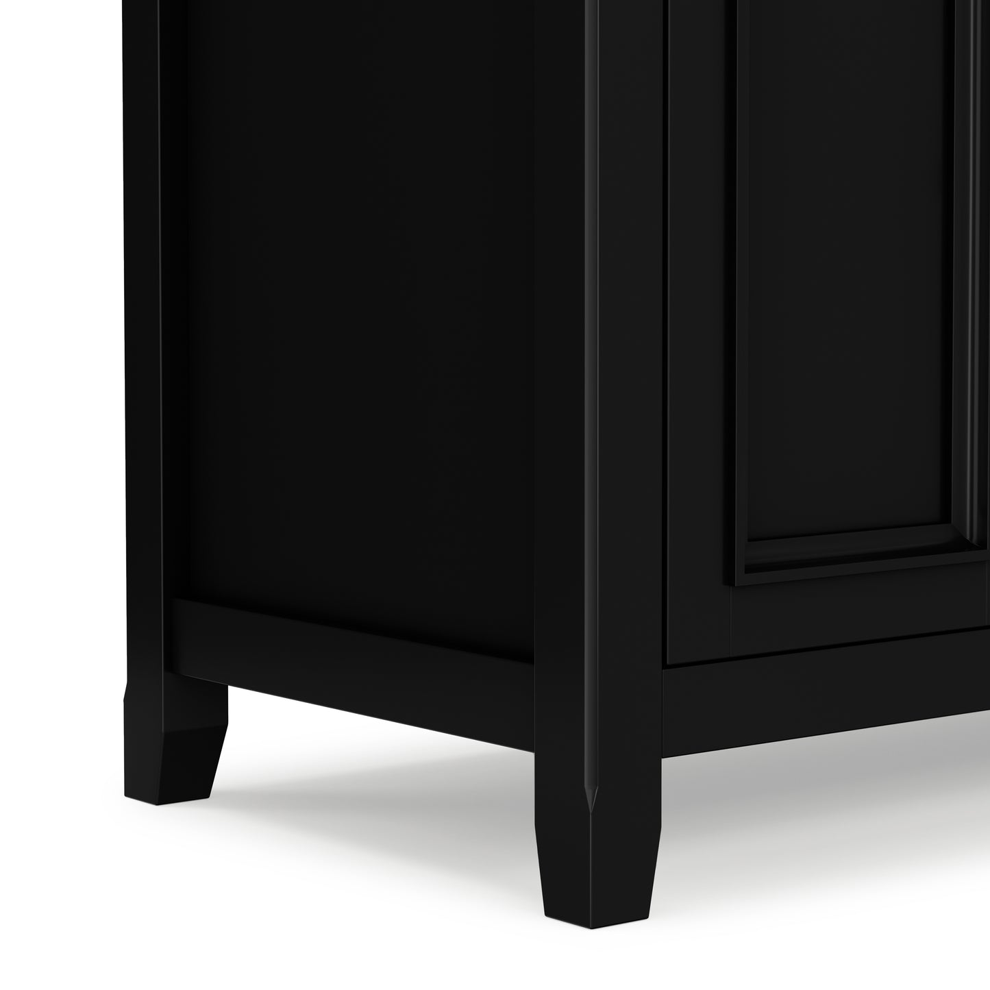 Black/Smoky Brown | Amherst 72 inch Wide TV Media Stand